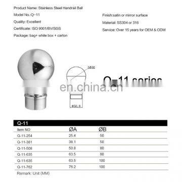 2020 Stainless Steel Stair Handrail Fittings Ball Joint for Handrail photo-5