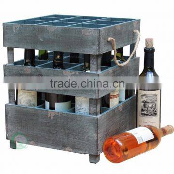 Custom antique stackable wooden wine crates vintage beer bottle crate