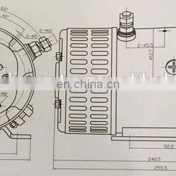 3kw Brush Electric Motor DC 24V For Forklift photo-3