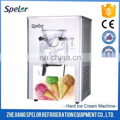 R22/R404 Air-Cooling 15-28L/H Mini Hard Ice Cream Making Machine Ice Cream Machine