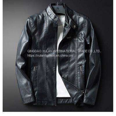 SUPPLY 2021 NEW FASHION MEN'S FAUX LEAHTER ECO PU JACKET photo-3