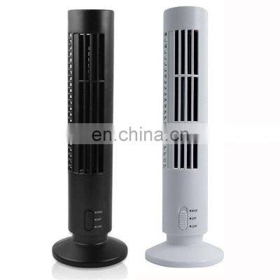 USB Bladeless Desk Fan Mini Portable Cooling Air Tower Fan