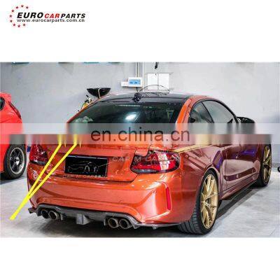 rear spoiler F87 m2m2c dry carbon fiber material 2015-2018y cs style rear wing fit for f87 m2 m2c tail wing trunk spoiler