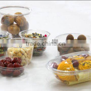 Crystal PET food container.