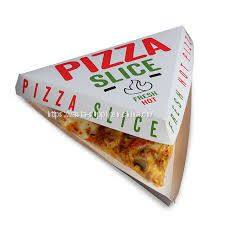 Triangle pizza packaging boxes pizza boxes for slice custom printed pizza packaging