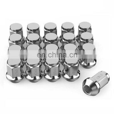 TUV Approved 21mm Hex Steel Capped Lug Nut Wheelsky Popular Custom Bulge Acorn Chrome Plated Steel M14X1.5 Conical Seat