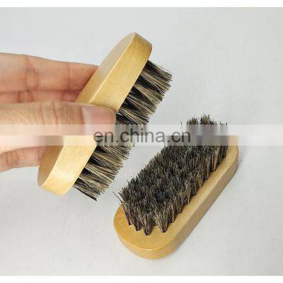 Small Shoe Brush Pig Hair Brush Shoes Travel Small Easy To Carry Shoe Polishing Shoes Cleaning Wholesale photo-4