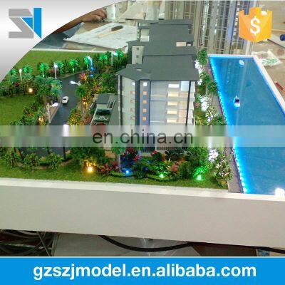 scale model display case for real estate , 3d physical model making