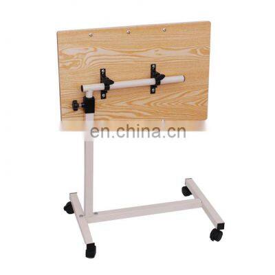 Top Quality Adjustable Height Wooden Over Bedside Dining Overbed Table for Hospital photo-3