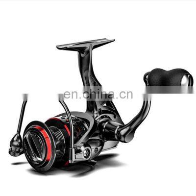 New Shallow Spool Design 8 BB 2000/3000/4000/5000/6000/7000 Metal+Graphite Body Sea Fishing Far Throw Spinning Fishing Reel