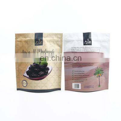 Custom Logo Reusable 300g Plastic Self Press Seal Zipper Plastic Stand up Jujube Dry Fruit Bags photo-5