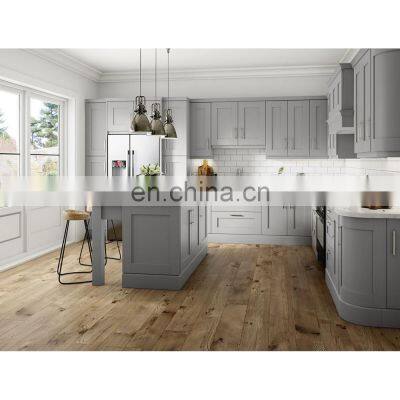 Wholesale Nordic Modern Solid Wood Kitchen Cabinets Luxury White Shaker Kitchen Cabinet Designs