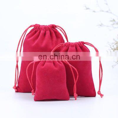 Top Rated Flannel Perfume Ladies Fashion Foldable Travel Luxury Custom Drawstring Cosmetics Bag photo-4