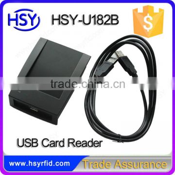 HSY-U182B RFID passive wristbands door access USB interface hex rfid 13.56mhz classic 1k reader