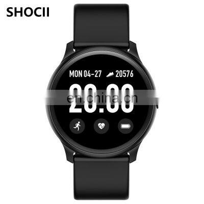 2021 New Smartwatch Women Heart Rate Monitor Blood Pressure Music Fitness Bracelet Sport Smart Watch Kw19 For Xiaomi Ios