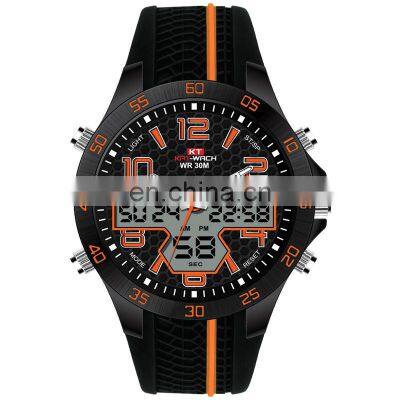 2019 KAT-WACH 722 Men's Fashion&Casual Watch Quartz+Digital Movement Multi-Function Sport Watches