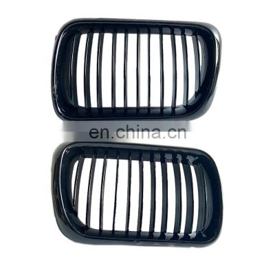 Front Kidney Single line gloss black Car Racing Grill Grille Bumper For BMW 3 Series E36 318 328 328 1997-1999 Car-styling