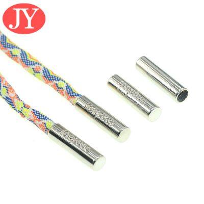 Custom U Style Metal Aglet Drawstring Rope Metal Tail Clips Polyester Rope With Metal Wrapped Head Metal Head photo-4
