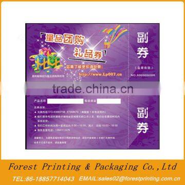 Scratch off ticket printing,event ticket for lottery ticket printing