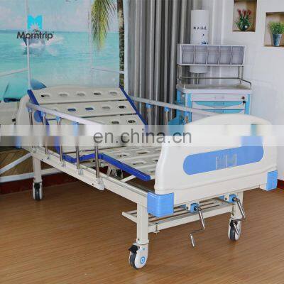 Hospital Single Bed Best Price With Nurse Calling Two Function Hospital Bed With Foldable Siderails and Low Position Function