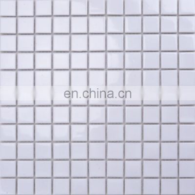 300*300mm floor tiles,chinese white color tiles ceramic mosaic,white mosaic pool tile