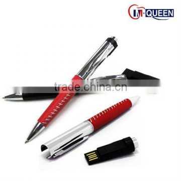 Leather Pen shape USB flash memory 32gb