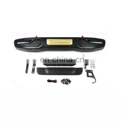 Steel black JL front bumper with LED lights for jeep wrangler JL car bumper