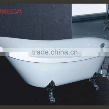 White Acrylic Seamless Freestanding Bathtub