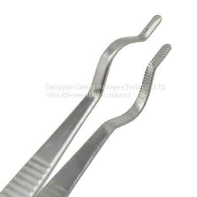 Stainless Steel Tweezers Chemical Experiment Equipment Thickened Tube Tweezers Round Head Crucible Pliers High-Temp Resistant Teaching Instruments photo-5