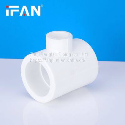 IFAN High Pressure PN25 White Plastic PPR Fitting Reduce Tee PPR Fittings