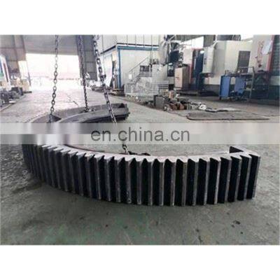 China factory Professional custom gear ring rotary dryer gear ring ball mill sectional ring gear wheel for drawing