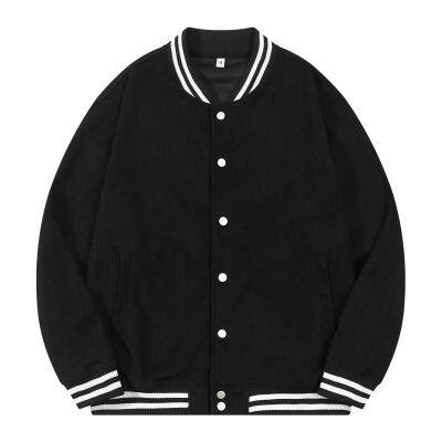 Corduroy Fashion Color Casual Sports Windproof Men's Long Sleeves Loose Jacket photo-2