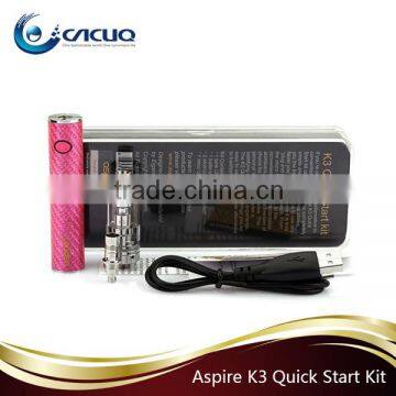 2016 New product e-cig kit Aspire K3 Quick Start Kit With K3 TANK 2.0ml, K3 Battery 1200mah kit