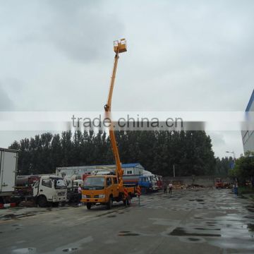 Factory Supply Dongfeng crew cab 14M telescopic aerial platform truck