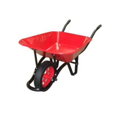 WB6400 Industrial Wheelbarrow – 65L Load, Reinforced Structure, Pneumatic Wheel