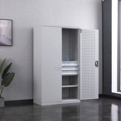 Metal Garage Storage Tool Cabinet Heavy Duty Tool Kit Workshop Workbench Steel Tool Cabinet photo-3