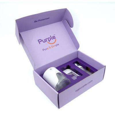 Возвратно-пригодный гофрированный посылочный ящик нового дизайна любой формы с матовым ламинированием для упаковки туалетных принадлежностей