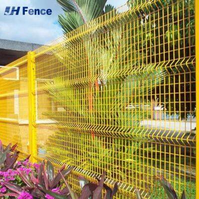 Panel de valla de malla de alambre soldada fácilmente ensamblada, valla metálica impermeable con doblado 3D