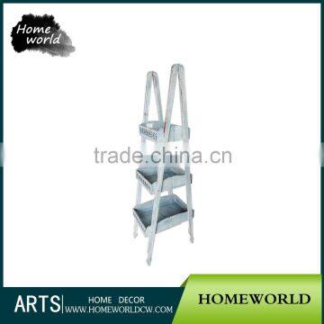 Ladder Shape Home Garden Wedding Decoration Modern Wood Flower Stand