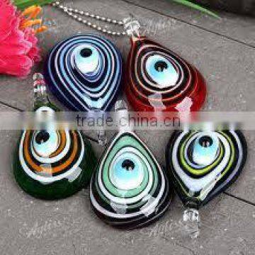 Glass Evil Eye Pendant photo-3
