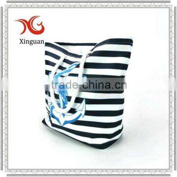 2015 New Design Stripe Beach Bag