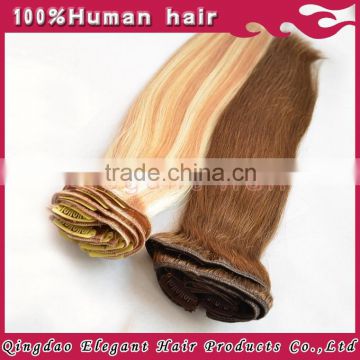 Brazilian remy human hair Clip in hair extension