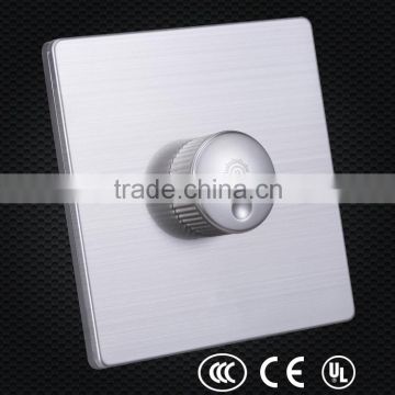 E series stainless steel drawing dimmer swithch for lights