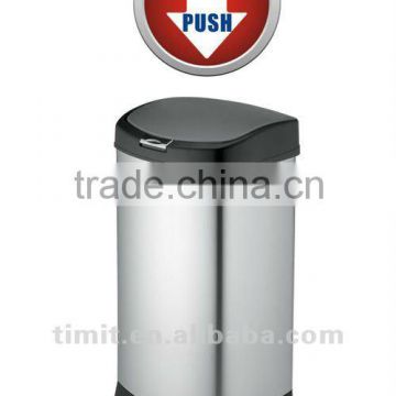 Superior Quality Stainless Steel Body SS and PP Cover Bottom Round Recycling Bin