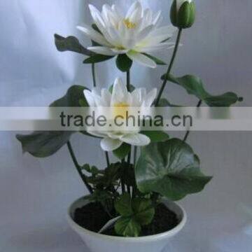 2014 Best selling artificial bonsai artificial lotus flower