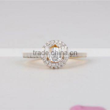 925 Sterling Silver Cubic Zircon Silver Ring Design Wholesale Wedding Ring photo-2