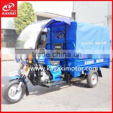 Three Wheeler Electric Start Motor Tricycle Motorized Mobility Scooter With Rear Enclosed Cabin