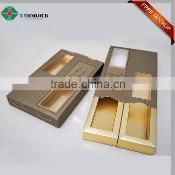 Custom made Quality Gold Paper Card Chocolate Boxes box inserts