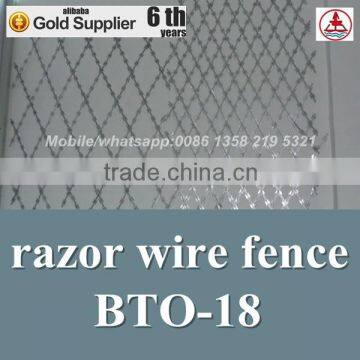 china anping factory concertina wire specifications BTO-18