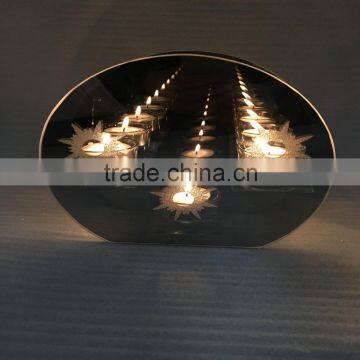 Infinity Light Glass Globe Cone Tealight Candle Holder